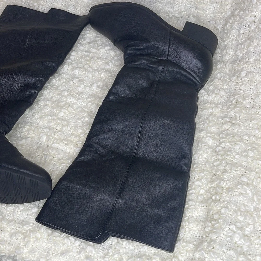 Women’s Basic Editions Leather Knee High Boots Size 8.5